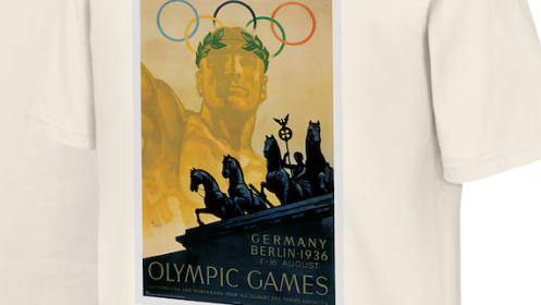 חולצת התעמולה הנאצית שנמכרה בחנות האולימפית