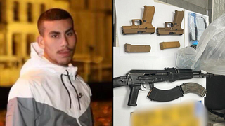 זירת הרצח של הנער בן ה-15 והנשקים שמהם בוצע הרצח