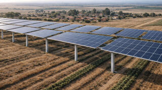 פאנלים סולאריים אגרו-וולטאיים בעוטף עזה