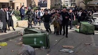  הפגנת חרדים אלימה בבני ברק