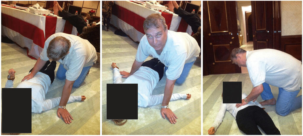 הנסיך אנדרו וקטינה, בתמונות מתיקי אפשטיין (צילום: U.S. Justice Department/Reuters) הנסיך אנדרו וקטינה, בתמונות מתיקי אפשטיין