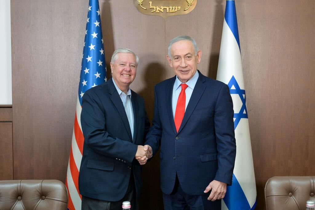 Photo: GPO ראש הממשלה בנימין נתניהו נפגש היום (ב׳) בלשכתו בירושלים עם הסנאטור האמריקני לינדזי גרהאם