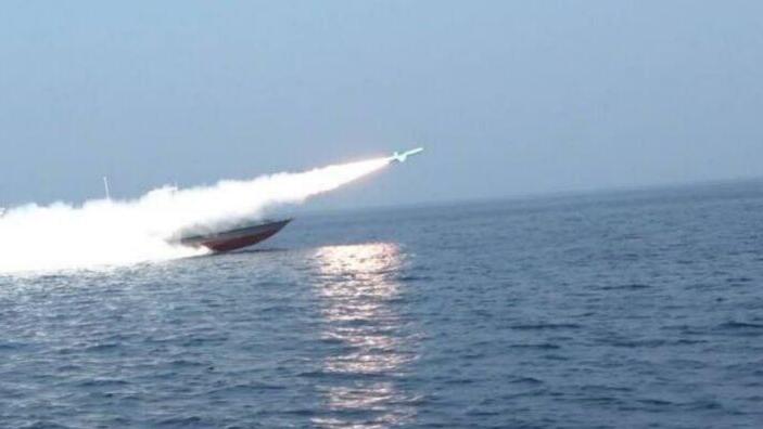 תרגיל של משמרות המהפכה במצרי הורמוז