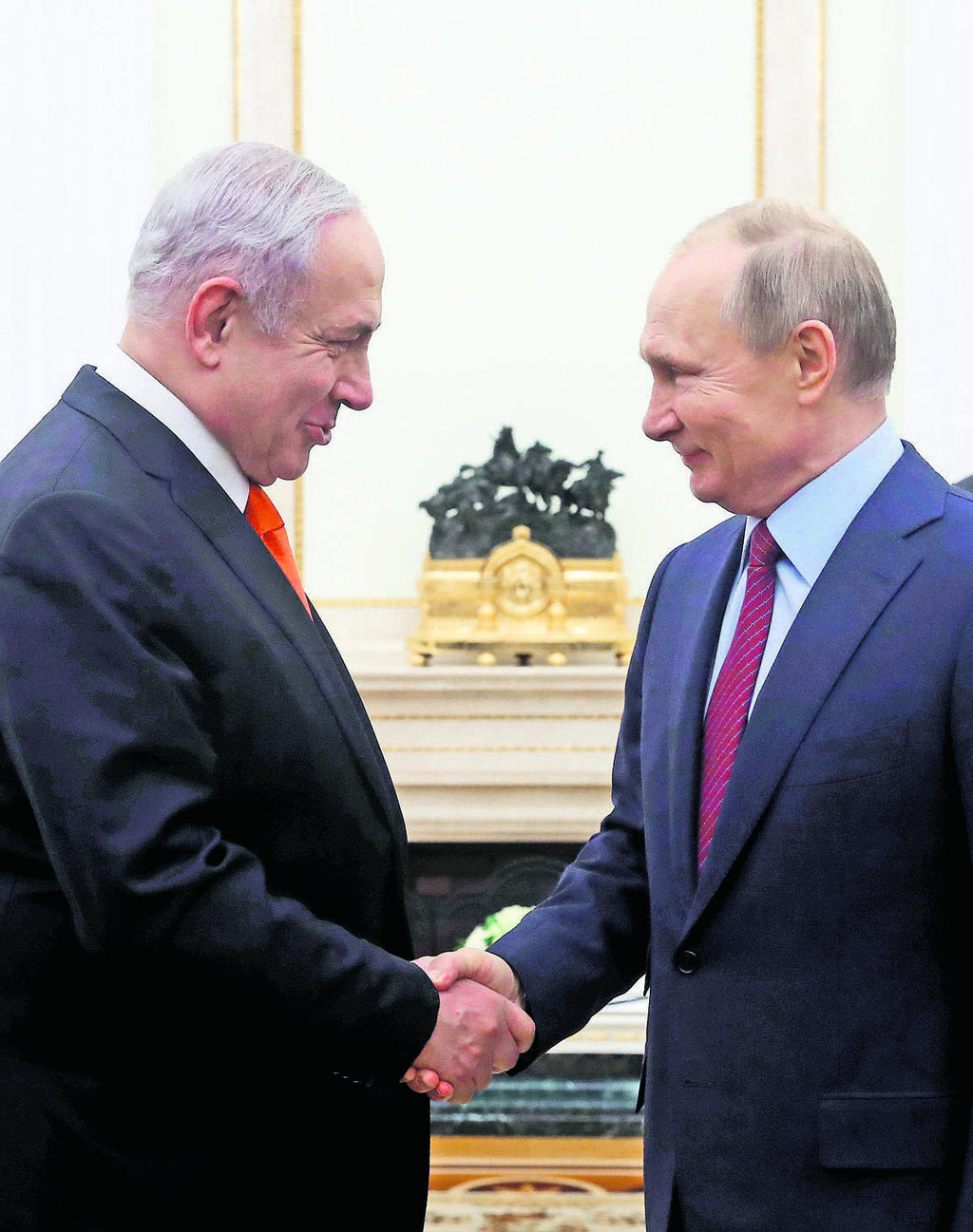 ולדימיר פוטין ובנימין נתניהו, ינואר 2020