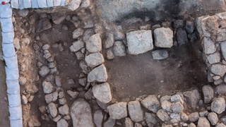 תצלום רחפן של חדר B101 (אחרי הסרת פלטפורמת האבן)