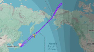 המסלול שעשתה טיסה NH223