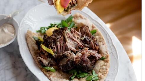 השווארמה של מסעדת בבל בלוס אנג'לס