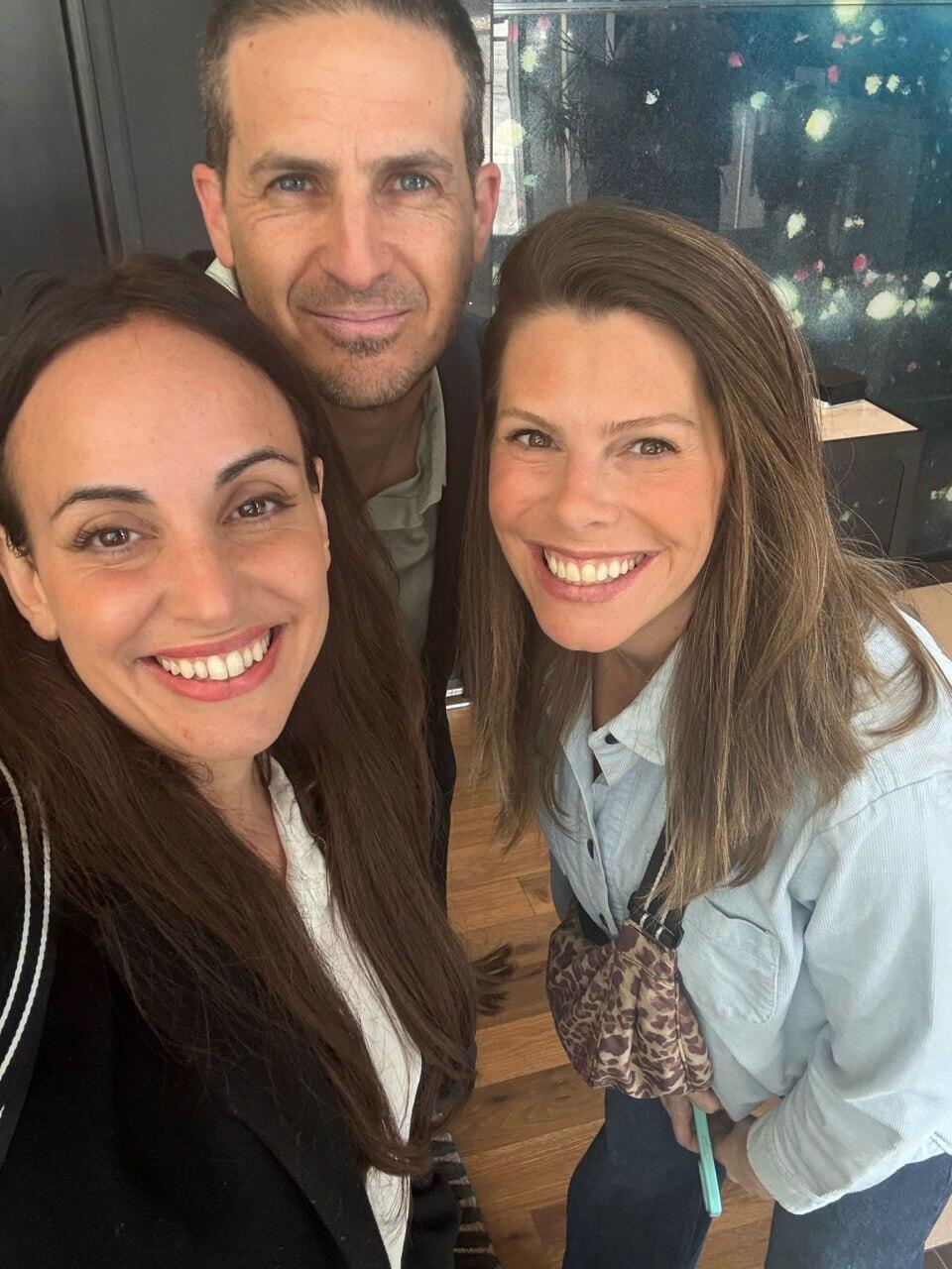(From the right) Lital Leshem, founder of the Protego Ventures, Aviv Shapira, CEO of XTEND, Lee Moser, founder of the Protego Ventures