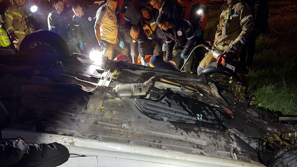 תיעוד מהתאונה הקשה באזור טייבה