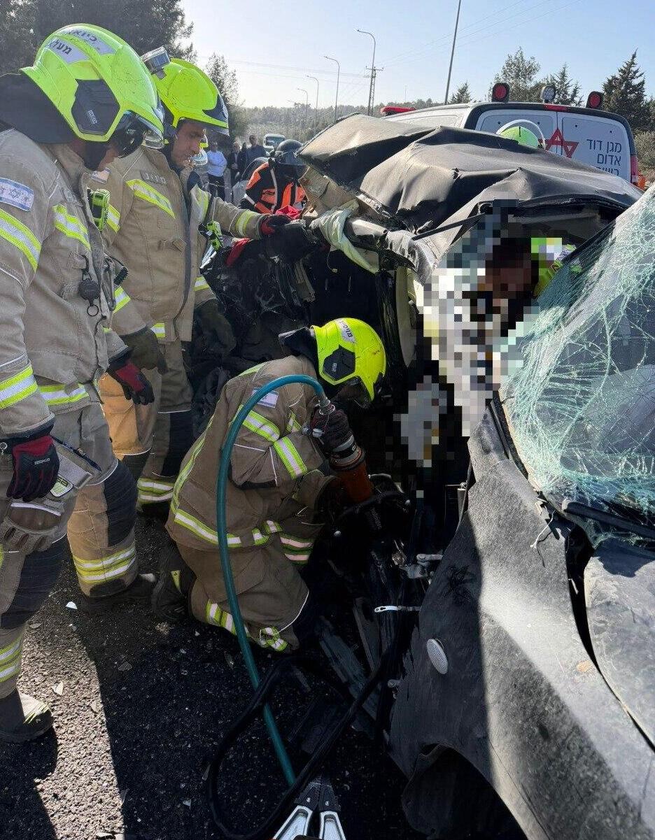 תאונה בכביש 805 סמוך לצומת יובלים
