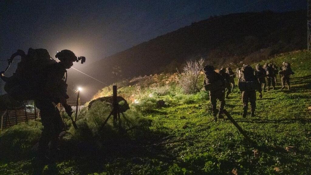 תיעוד סיירת גולני מתרגלים לחימה בחיזבאללה