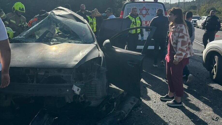 תאונה בכביש 805 סמוך לצומת יובלים