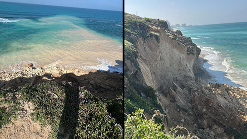 חלק מצוק סידני עלי בהרצליה קרס