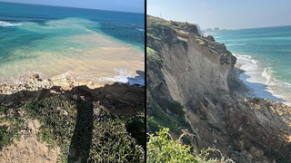 חלק מצוק סידני עלי בהרצליה קרס