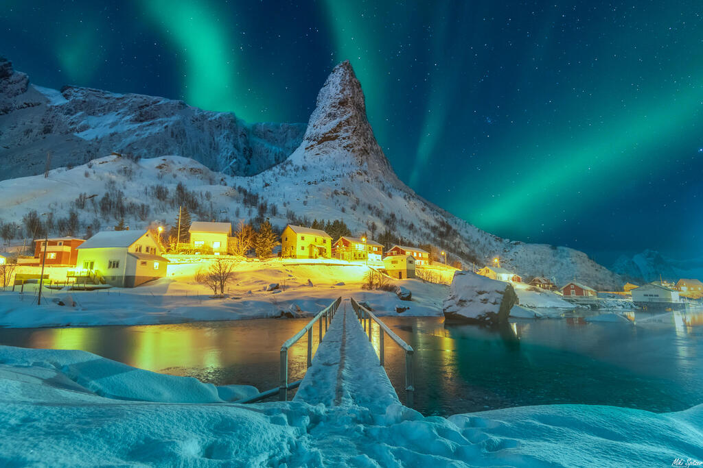 ים זוהר צפוני באיי לופוטן, נורווגיה