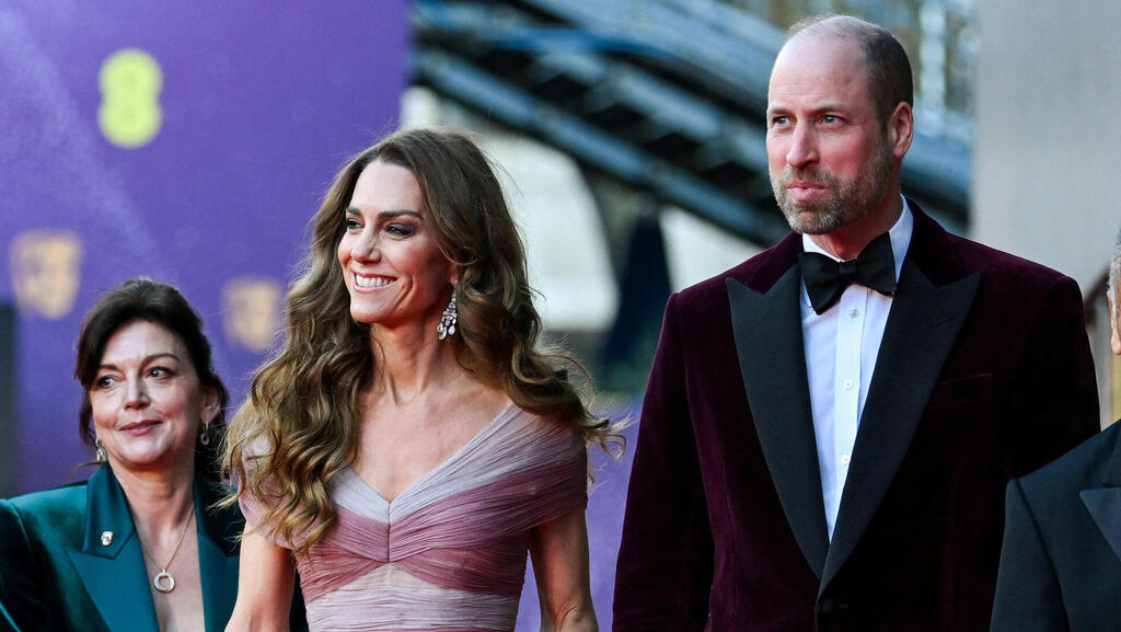קייט מידלטון והנסיך וויליאם בטקס פרסי הקולנוע הבריטיים, 2026