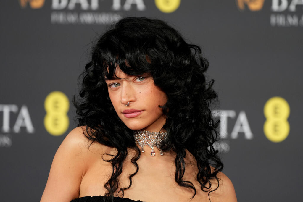 A regular on the awards circuit: Odessa A’zion (Photo: Dominic Lipinski/Getty Images) אודסה אז'יון בטקס פרסי הקולנוע הבריטיים, 2026