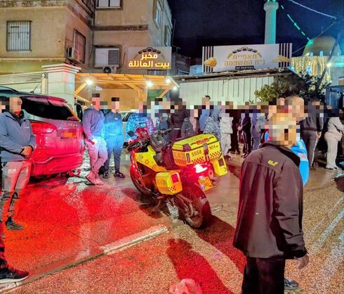 הזירה בה נרצח ואיל יוסף טחמיר סעאידה ביישוב שבלי אום אלגנם 