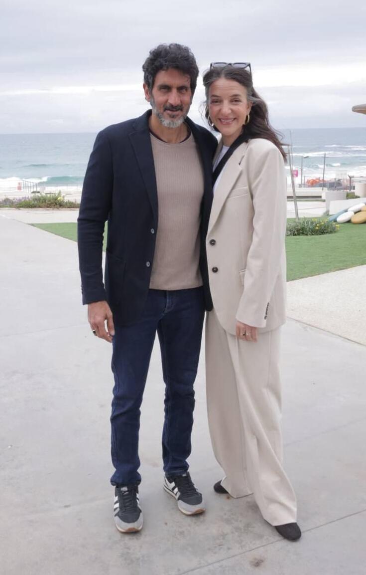 לוסי אהריש וצחי הלוי (צילום: שוקה כהן) לוסי אהריש וצחי הלוי