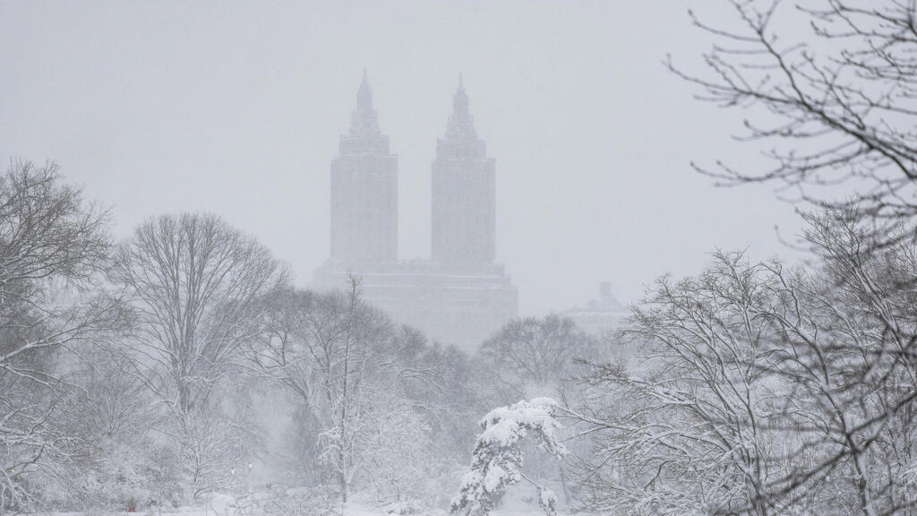 Central Park (Photo: Reuters/ Jeenah Moon) סנטרל פארק מושלג