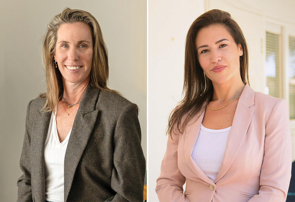 אמהות על הרצף. אתי אביטל (מימין) וחן הרטוב סדבון