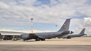 מטוסי תדלוק אמריקניים ומטוסי תובלה כבדה מסוג גלובמסטר C17 בנתב"ג לקראת התקיפה באיראן