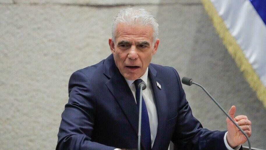 Yair Lapid (Photo: Shalev Shalom) יאיר לפיד, ראש האופוזיציה במליאה - דיון 40 חתימות