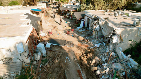 ההריסות בקיבוץ