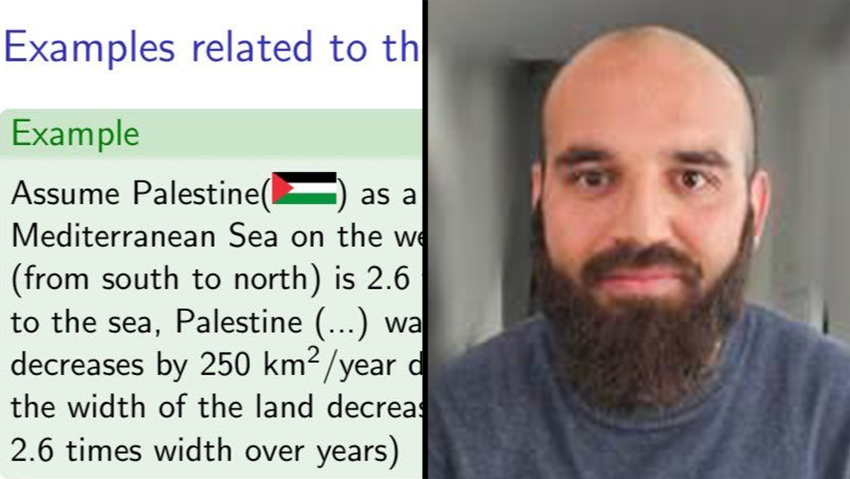 אוניברסיטת אוניברסיטה ונדרבליט כיבוש פלסטין ישראל שטח שטחים אנטישמיות מרצה חקירה שאלה מתמטיקה