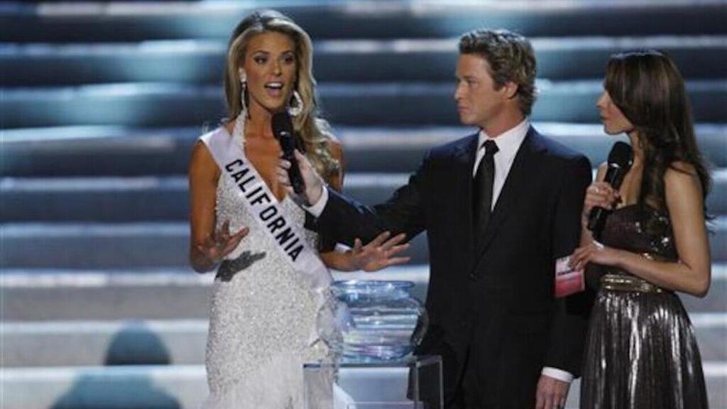 קארי פריג'ן לאחר זכייתה ב"מיס קליפורניה"
