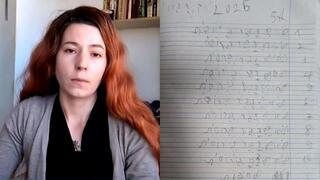 Серафима Грановская и тетрадь ее сына с предложением "Нельзя говорить по-русски"