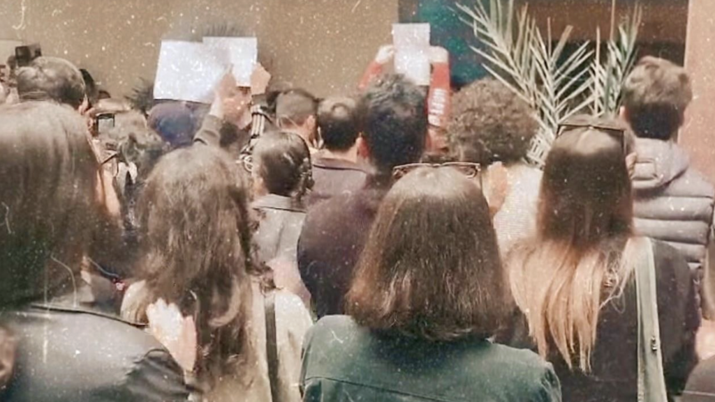 Students at the University of Tehran with leftist and feminist leanings