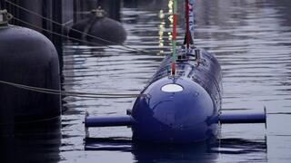 הצוללת בעת העברתה לגרמנים