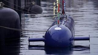 הצוללת בעת העברתה לגרמנים