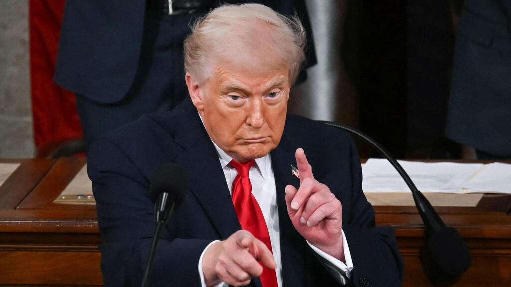 נשיא ארה"ב דונלד טראמפ נאום מצב האומה קונגרס וושינגטון