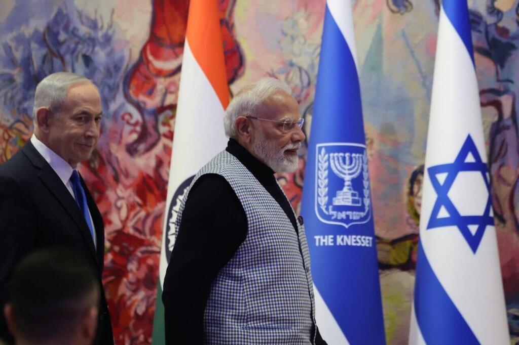 Photo: Marc Israel Sallem טקס קבלת פנים לראש ממשלת הודו נרנדרה מודי בכנסת