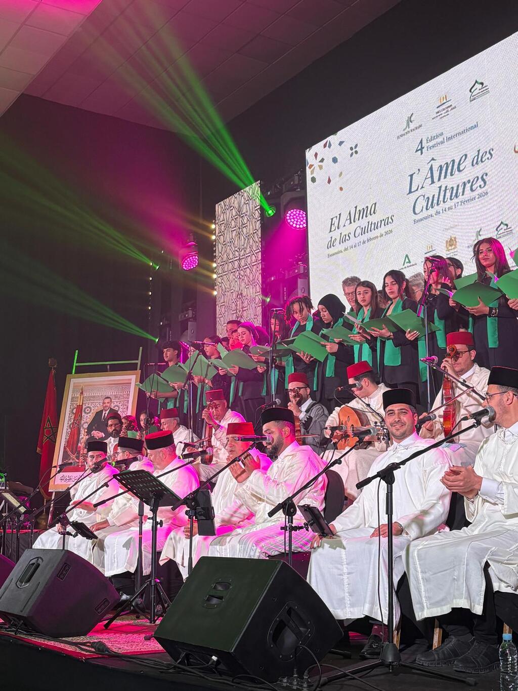 Israeli paytanim from the Center for Andalusian Culture and Piyyut perform alongside Moroccan musicians and a children’s choir during the Three Religions Festival in Essaouira, Morocco, February 2026 (Photo: Mayer Cherem) Israeli paytanim from the Center for Andalusian Culture and Piyyut perform alongside Moroccan musicians and a children’s choir during the Three Religions Festival in Essaouira, Morocco, February 2026