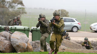 תרגיל של יחידת פרא (לוט"ר גולן) במושב נטור