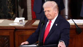 נשיא ארה"ב דונלד טראמפ נאום מצב האומה קונגרס וושינגטון