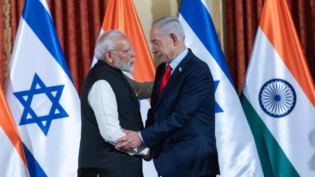 פגישתם של נתניהו ומודי