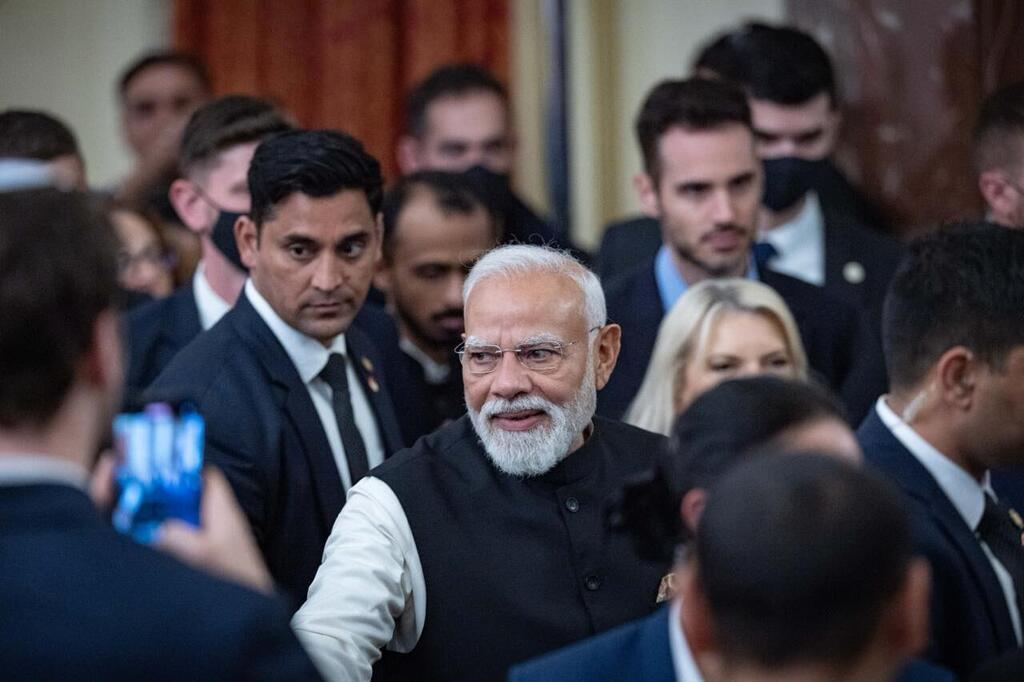 פגישתם של נתניהו ומודי