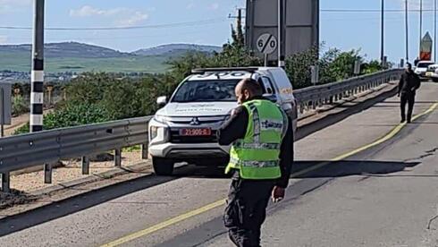 זירת התאונה בכביש 768