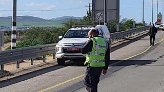 זירת התאונה בכביש 768