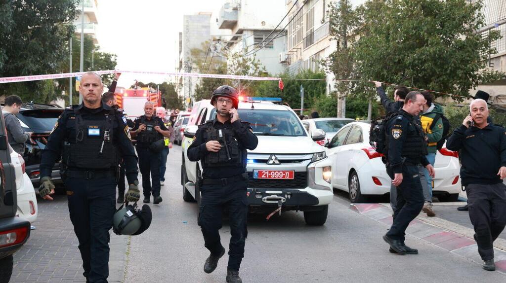 שוטרים בזירה ברמת גן