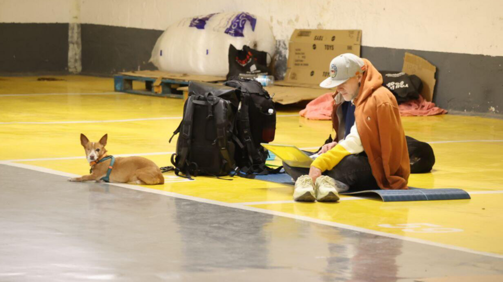 מקלט בחניון בתל אביב