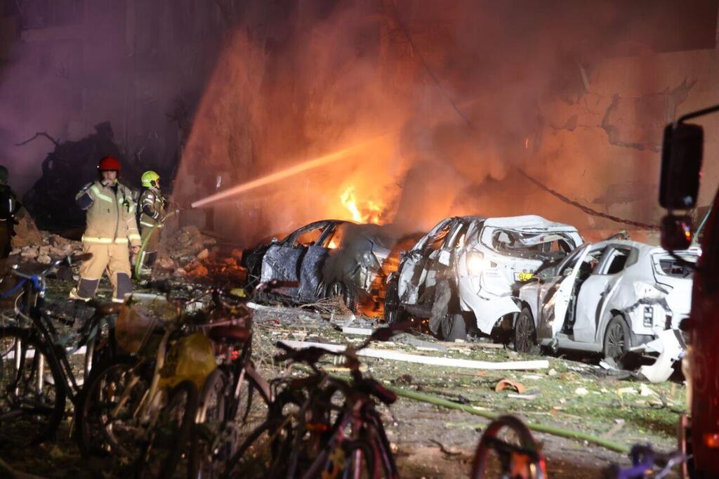 זירת הנפילה בתל אביב