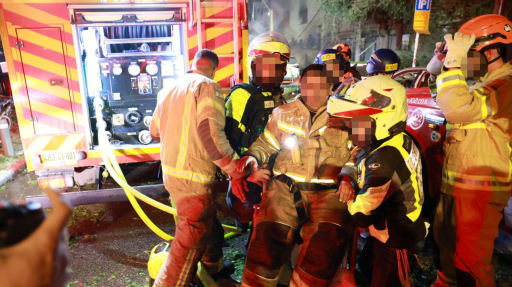 זירת הנפילה בתל אביב