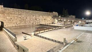 רחבת הכותל הריקה