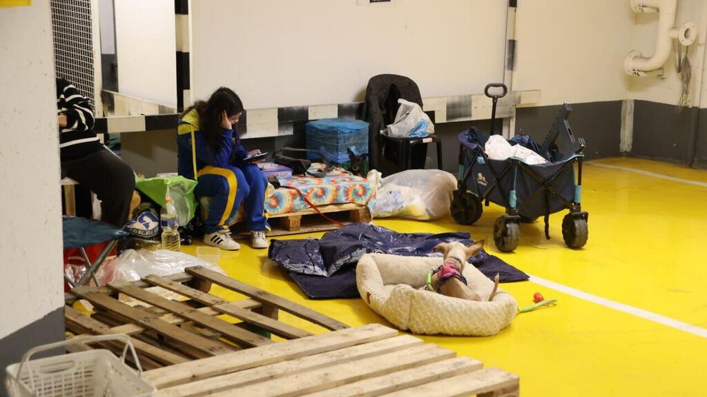 חניון דיזנגוף בזמן התקיפה האיראנית