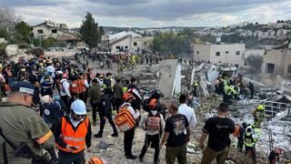 פגיעה ישירה של טיל ששוגר מאיראן בבית שמש 